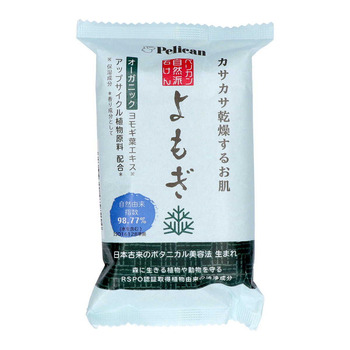 【送料お得・まとめ買い×72個セット】ペリカン石鹸 ペリカン 自然派石けん よもぎ 100g 固形石鹸