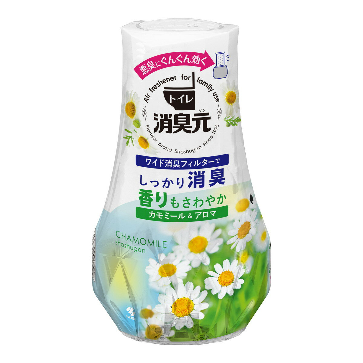乐天商城 - 【送料お得・まとめ買い×16個セット】小林製薬 トイレの消臭元 カモミール & アロマの香り 400mL