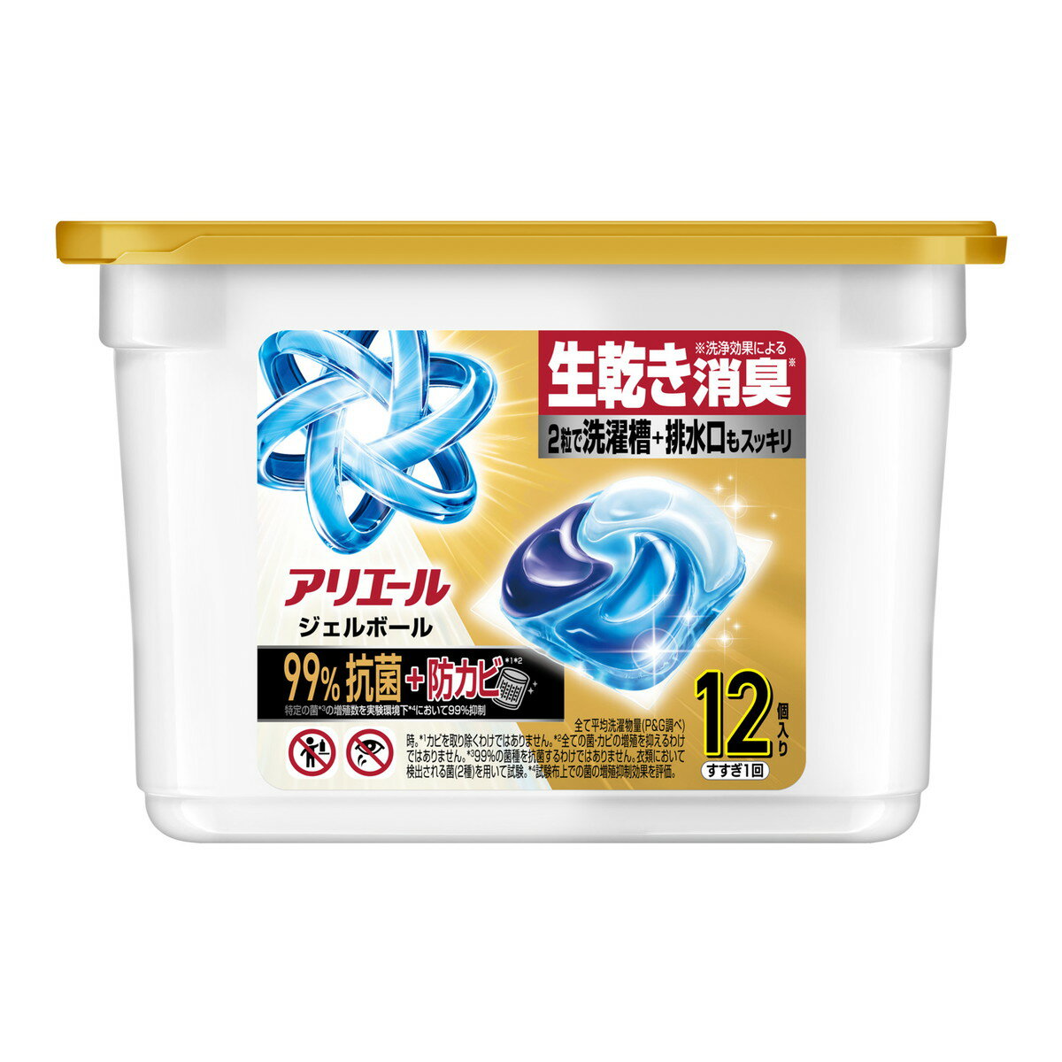 其它 - 【送料お得・まとめ買い×6個セット】P&G アリエール ジェルボール プロパワー 超抗菌 本体 12個入り