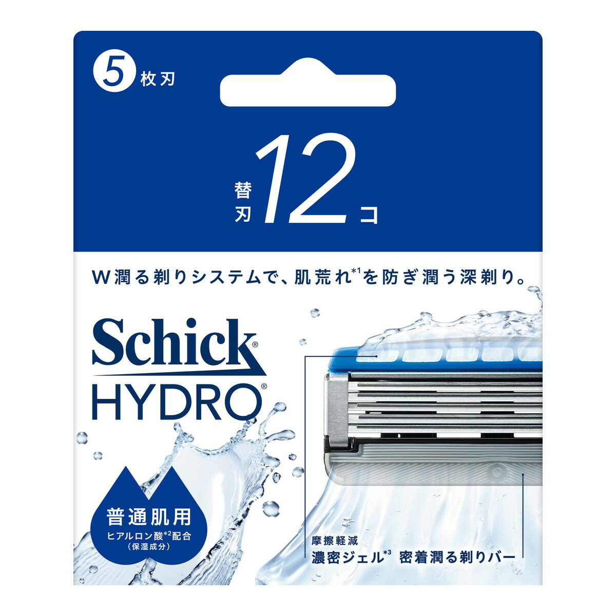 【送料お得・まとめ買い×96個セット】シック ハイドロ 普通肌 替刃 12コ Schick 男性用 髭剃り