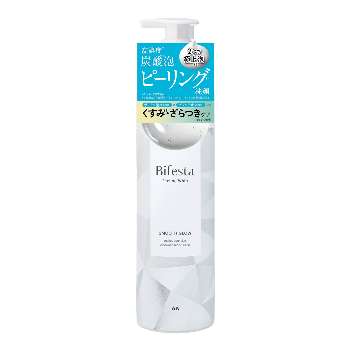 【送料お得・まとめ買い×36個セット】ビフェスタ 泡ピーリング 洗顔 スムースグロウ 160g マンダム