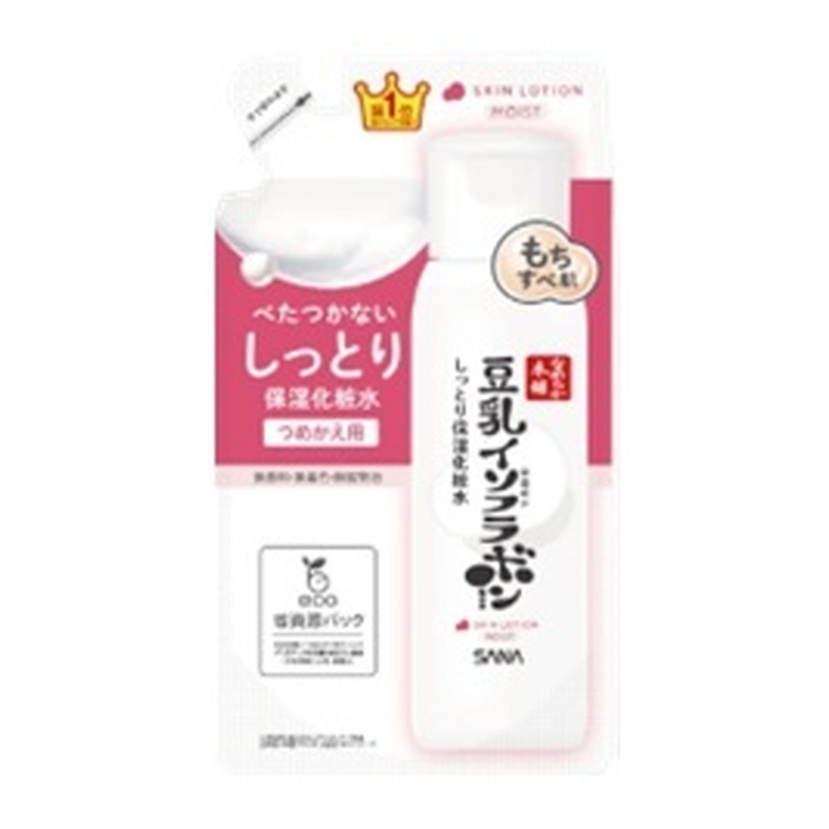 商品名：サナ なめらか本舗 しっとり 保湿化粧水 ND つめかえ用 180mL 常盤薬品工業内容量：180mLJANコード：4964596703409発売元、製造元、輸入元又は販売元：常盤薬品工業原産国：日本区分：化粧品商品番号：101-4964596703409商品説明豆乳のしっとり保湿化粧水のお得なつめかえ用。べたつかずしっとりうるおってもちすべ肌へ。●高純度豆乳イソフラボン×新・豆乳発酵液Wの豆乳由来成分を配合北海道産大豆「音更大袖」を使用したオリジナルの「豆乳発酵液」と独自開発の「高純度豆乳イソフラボン」を配合。お肌を守り、水分と油分のバランスを整えて、健やかでうるおいのある肌へ導きます。●お肌を整える成分を2種新配合ゆるがないお肌のことを考えて、2種類の整肌成分を新配合。ヒト型セラミド（セラミドNG）×グリチルリチン酸2K●肌悩みで選べる2タイプ！・化粧水　NDみずみずしく軽やかにうるおうシンプル処方。しっかりうるおいを守ります。グリセリンフリーに。・しっとり化粧水　ND愛され続けてきたなじみのよいシンプル処方。サラッとなじんでべたつかずしっとりうるおう！●無香料・無着色・無鉱物油●各種試験を実施・アレルギーテスト済み・パッチテスト済み（すべての方にアレルギー等が起きないというわけではありません）広告文責：アットライフ株式会社TEL 050-3196-1510 ※商品パッケージは変更の場合あり。メーカー欠品または完売の際、キャンセルをお願いすることがあります。ご了承ください。