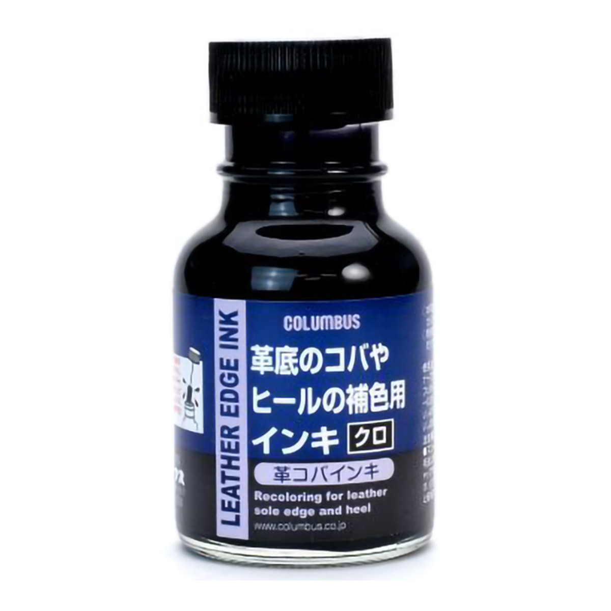 【送料お得・まとめ買い×7個セット】革コバインキ 黒 70ml コロンブス COLUMBUS 補...