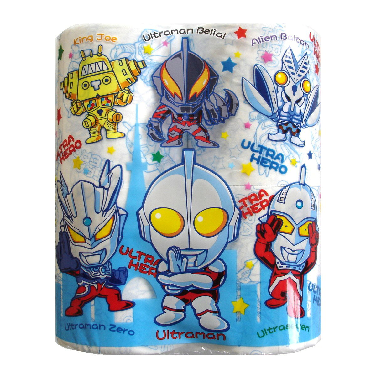 【送料お得・まとめ買い×11個セット】ウルトラヒーロー トイレットロール 4ロール トイレットペーパー ハヤシ商事