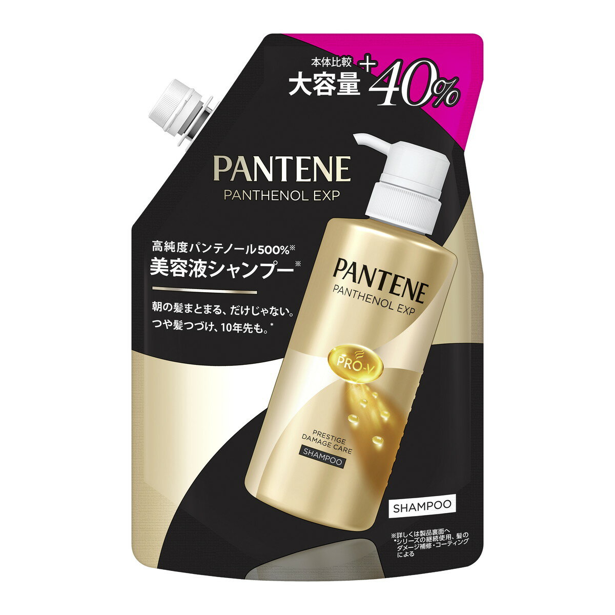 【送料お得・まとめ買い×12個セット】パンテーン EXP プレステージ ダメージケア シャンプー つめかえ用 1.4倍サイズ 420g P&G