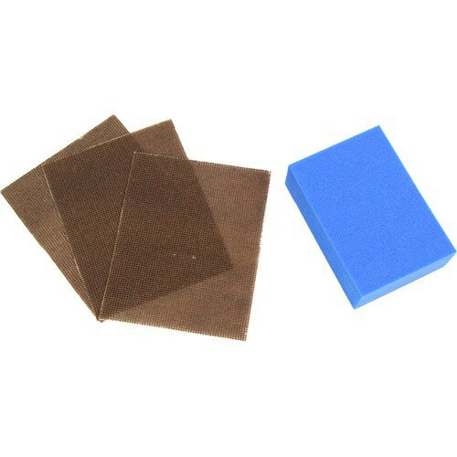 藤原産業 SK11 ブロック付アミ目ペーパーセット #120(3枚入)