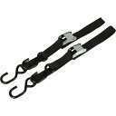 藤原産業 SK11 バックル式ベルト荷締機 ベルト幅25mm*全長1.8m ショートタイプ Sフック BT-180SBL (2本入)