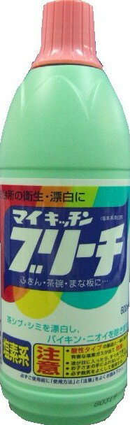 【お一人様1個限り特価】ロケット石鹸 マイキッチンブリーチ 600ml 漂白剤 キッチン用 【4903367000118】