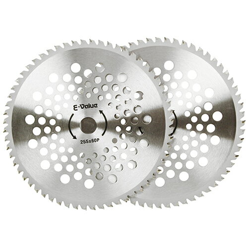 E-Value 山林用チップソー 2枚組 ES-255MMX60P