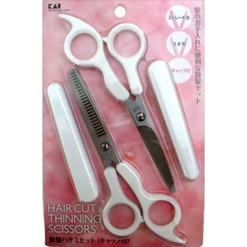 【あわせ買い2999円以上で送料お得】貝印　散髪ハサミセット(キャップ付) 【4901601261066】