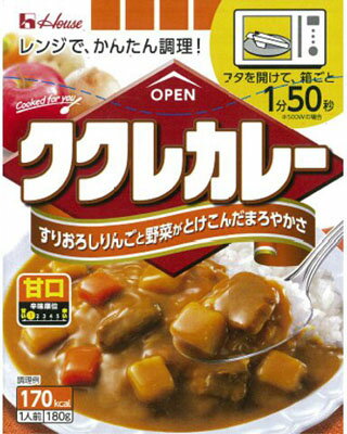 【送料込】ハウス　ククレカレー　甘口 180g×60個セット (4902402866344)