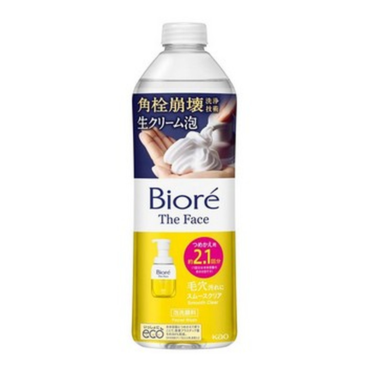 【送料お得・まとめ買い×9個セット】花王 Kao ビオレ ザフェイス 泡洗顔料 スムースクリア つめかえ用 340ml