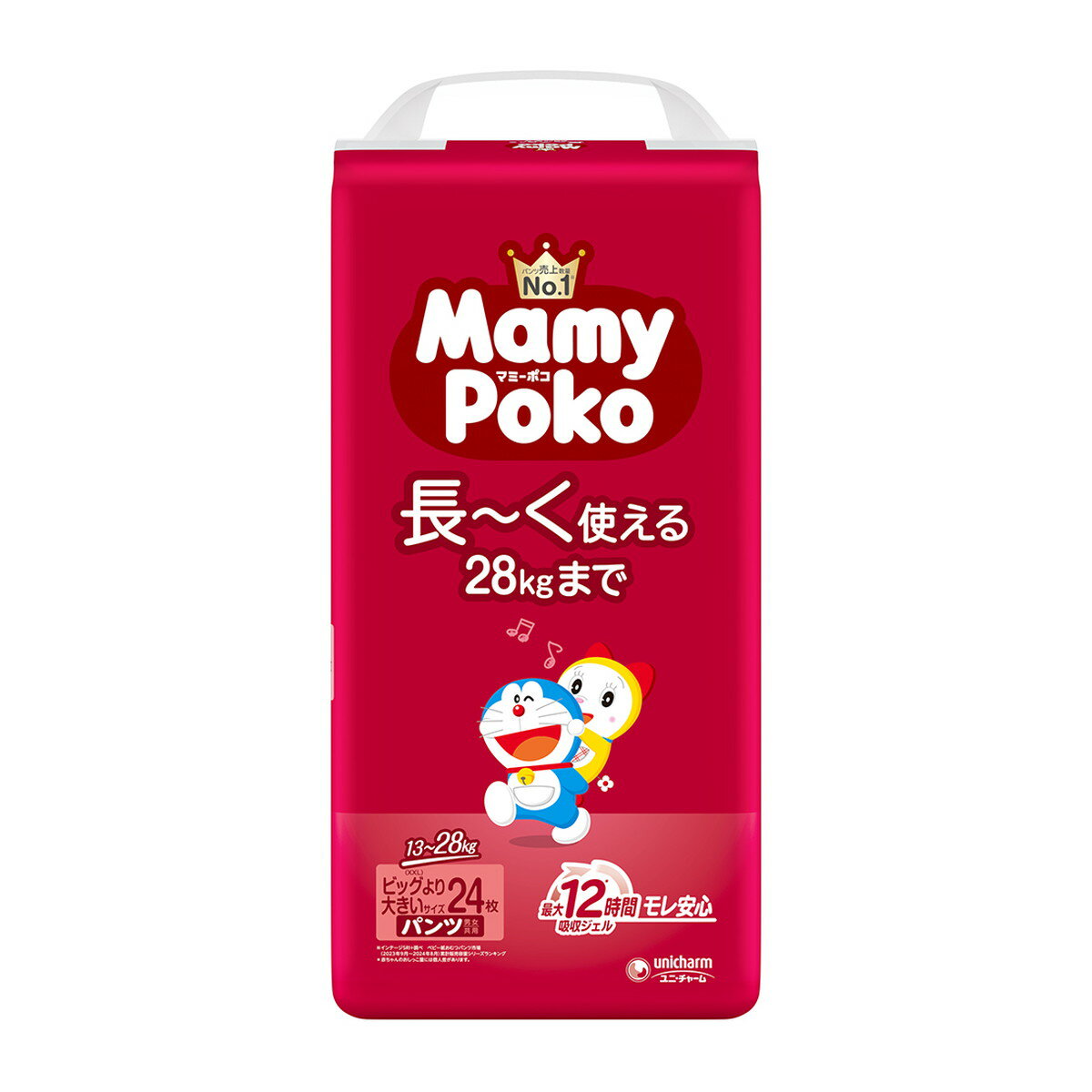 【あわせ買い2999円以上で送料お得】ユニ・チャーム マミーポコパンツ ビッグより大きい ドラえもん 24枚入 こども用紙おむつ