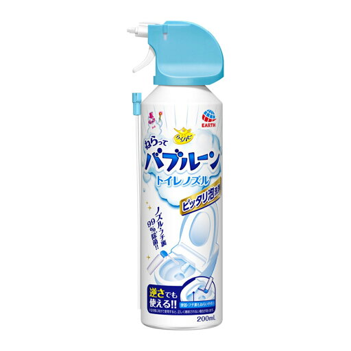 【送料お得・まとめ買い×20個セット】アース製薬 らくハピ ねらってバブルーン トイレノズル 200ml ( トイレ用 洗浄 除菌 スプレー 掃除 ) 【送料お得・まとめ買い×20個セット】アース製薬 らくハピ ねらってバブルーン トイレノズル 200ml ( トイレ用 洗浄 除菌 スプレー 掃除 )