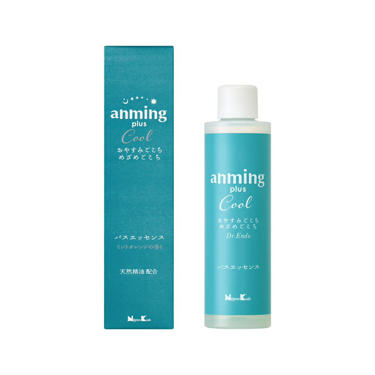ホームライフの【送料お得・まとめ買い×2個セット】日本香堂 アンミング クール anming cool バスエッセンス 200ml｜アングル3