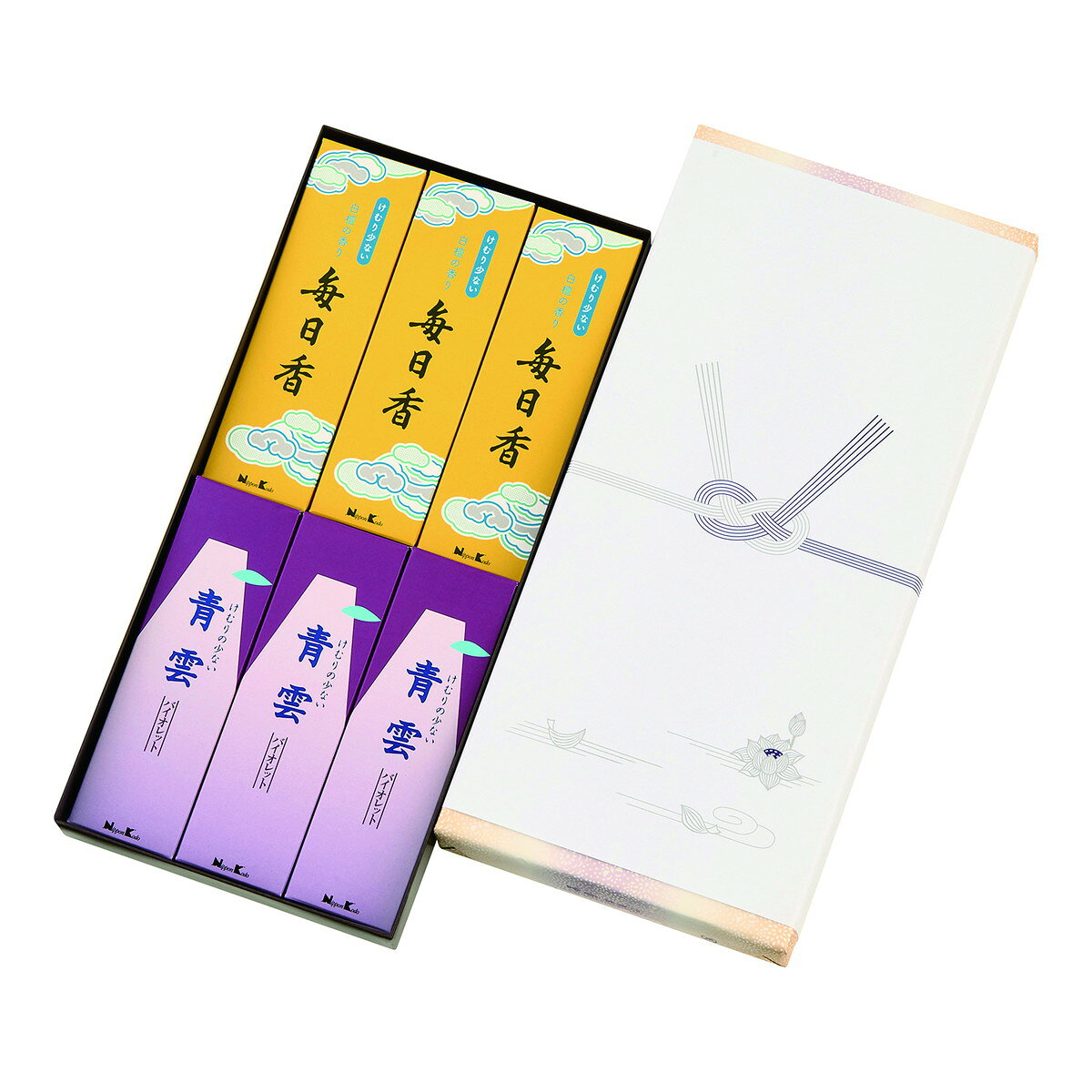 【送料お得・まとめ買い×3個セット】毎日香 青雲バイオレット 進物セット 包装品 3
