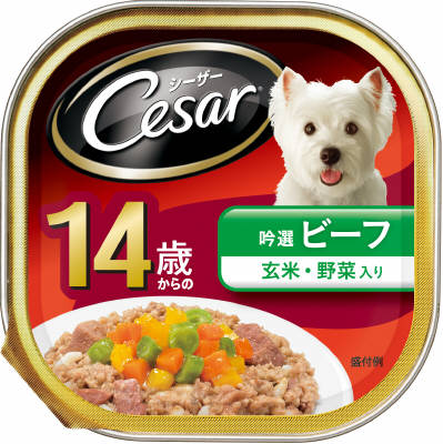 Natural - 【あわせ買い2999円以上で送料お得】 シーザー　14歳　吟選ビーフ　玄米・野菜入り　100G (4902397838210)