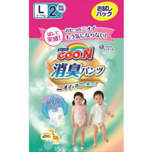 【あわせ買い2999円以上で送料お得】グーン 消臭パンツ Lサイズ 2枚 (4902011852288)