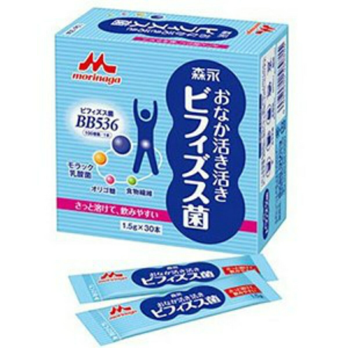 【送料お得・まとめ買い×7個セット】森永乳業 クリニコ おなか活き活き ビフィズス菌 1.5g×30本入