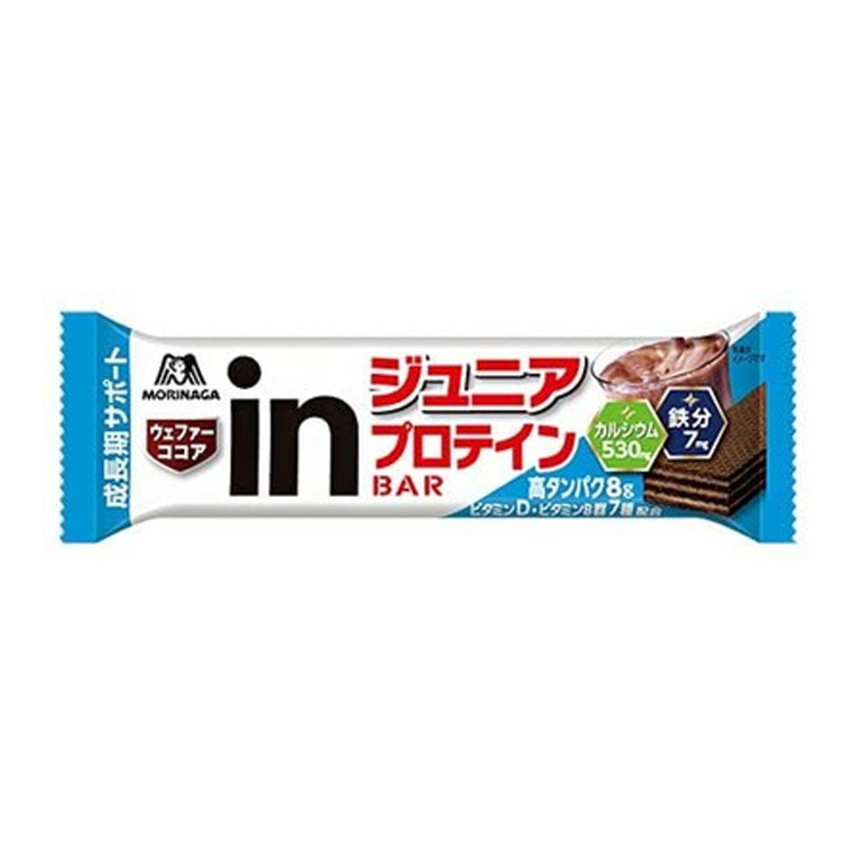 【あわせ買い2999円以上で送料お得】森永製菓 inバー ジュニア プロテイン ココア