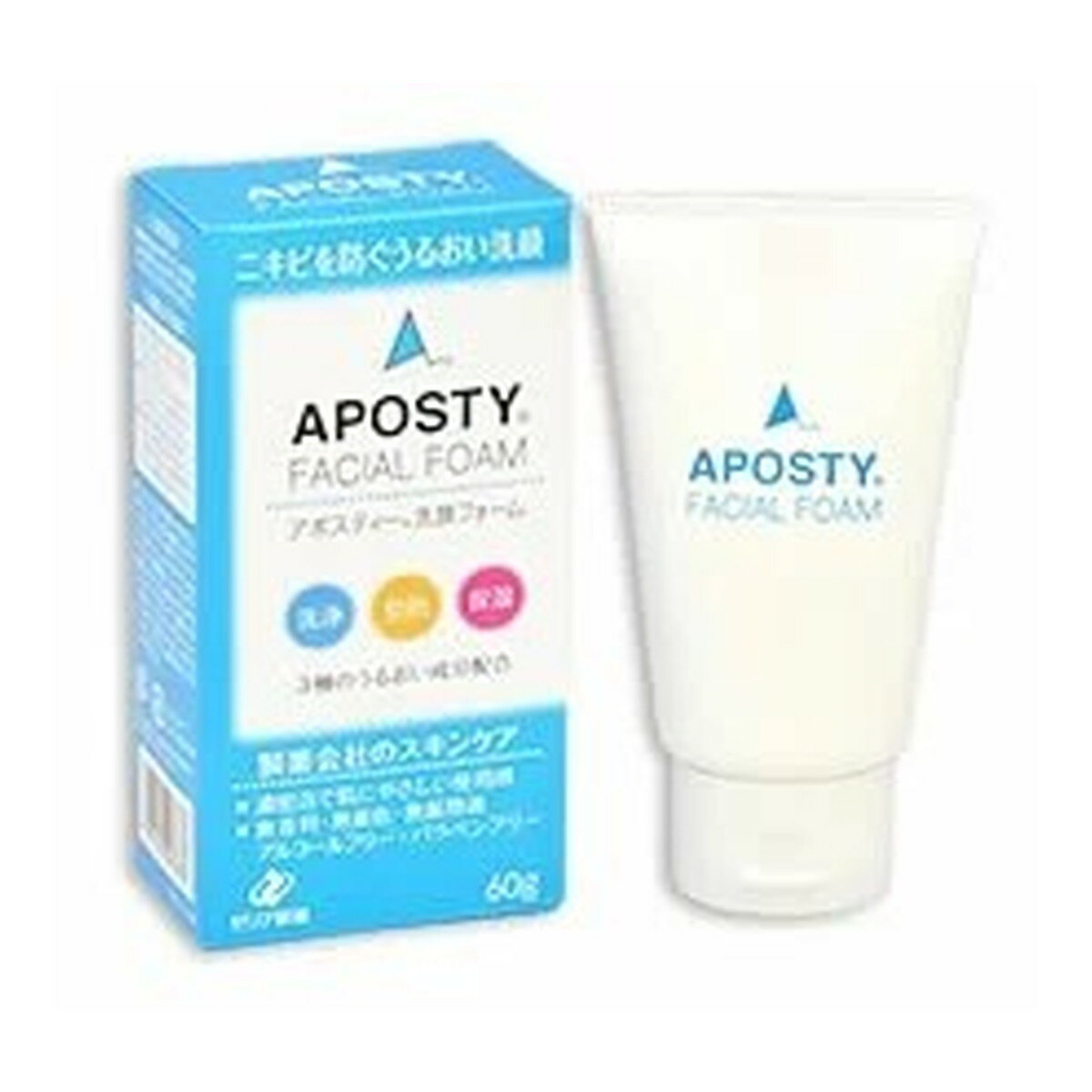 【送料お得・まとめ買い×9個セット】ゼリア新薬 アポスティー 洗顔フォーム 60g