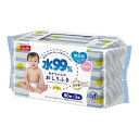 【送料お得・まとめ買い×7個セット】レック 水99 あかちゃんのおしりふき 80枚×3袋