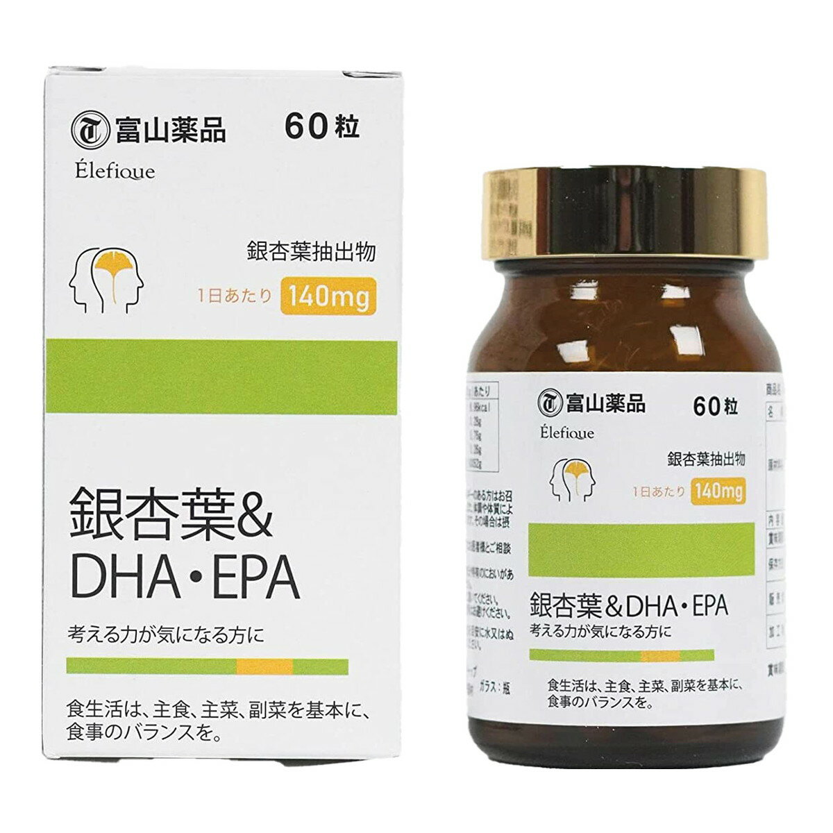 【送料お得・まとめ買い×11個セット】富山薬品 銀杏葉&DHA・EPA 60粒