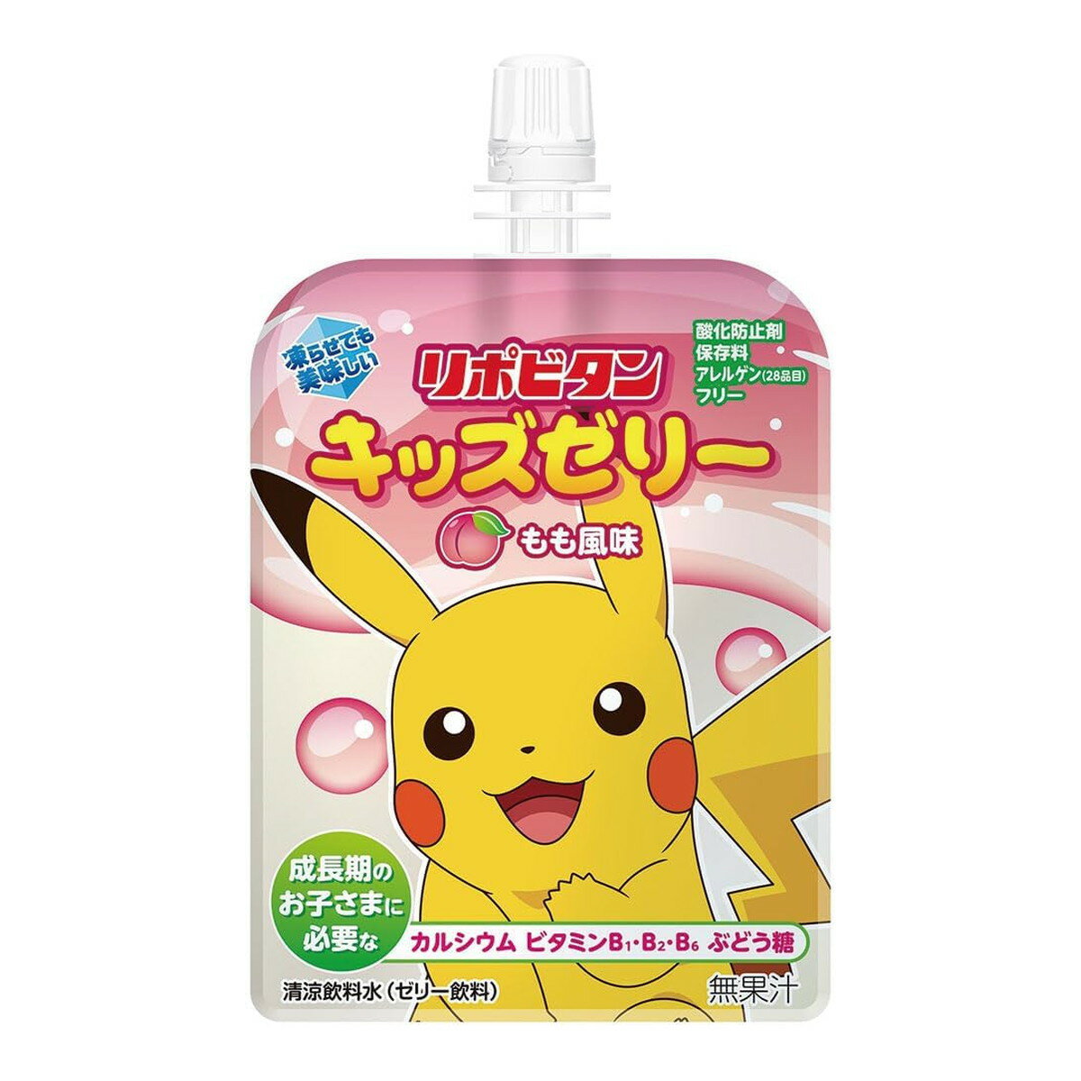 【送料込・まとめ買い×6個セット】【あわせ買い2999円以上で送料お得】大正製薬 リポビタン キッズゼリー もも風味 125g