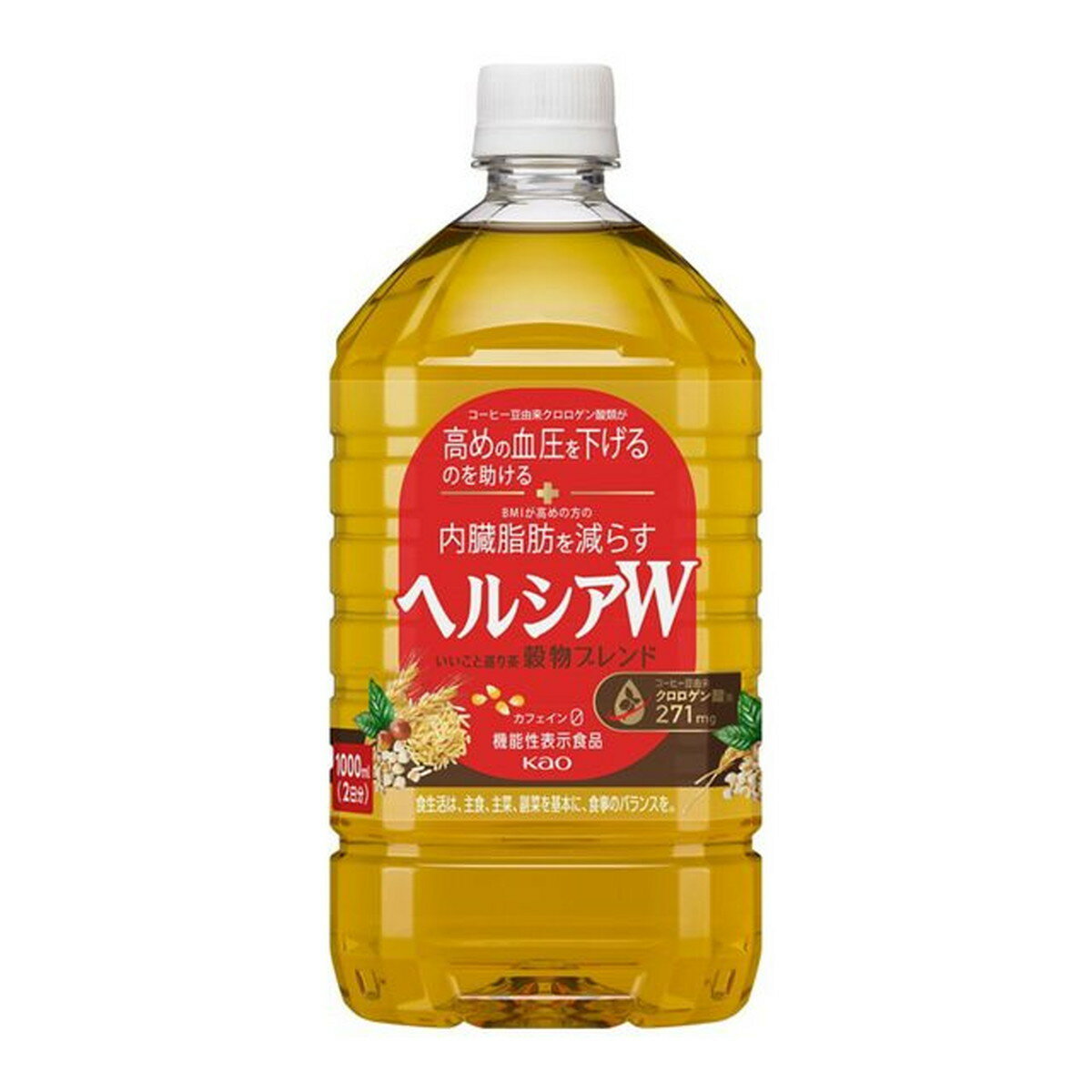 【送料お得・まとめ買い×12個セット】花王 ヘルシアW いいこと巡り茶 1000ml 機能性表示食品