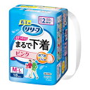 【送料お得・まとめ買い×3個セット】花王 リリーフ まるで下着 超うす パンツタイプ 2回分 ピンク M-L 18枚入 大人用紙パンツ 医療費控除対象品