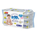 【送料お得・まとめ買い×7個セット】レック 水99% おしりふき 80枚×3個入 あかちゃんのおしり拭き