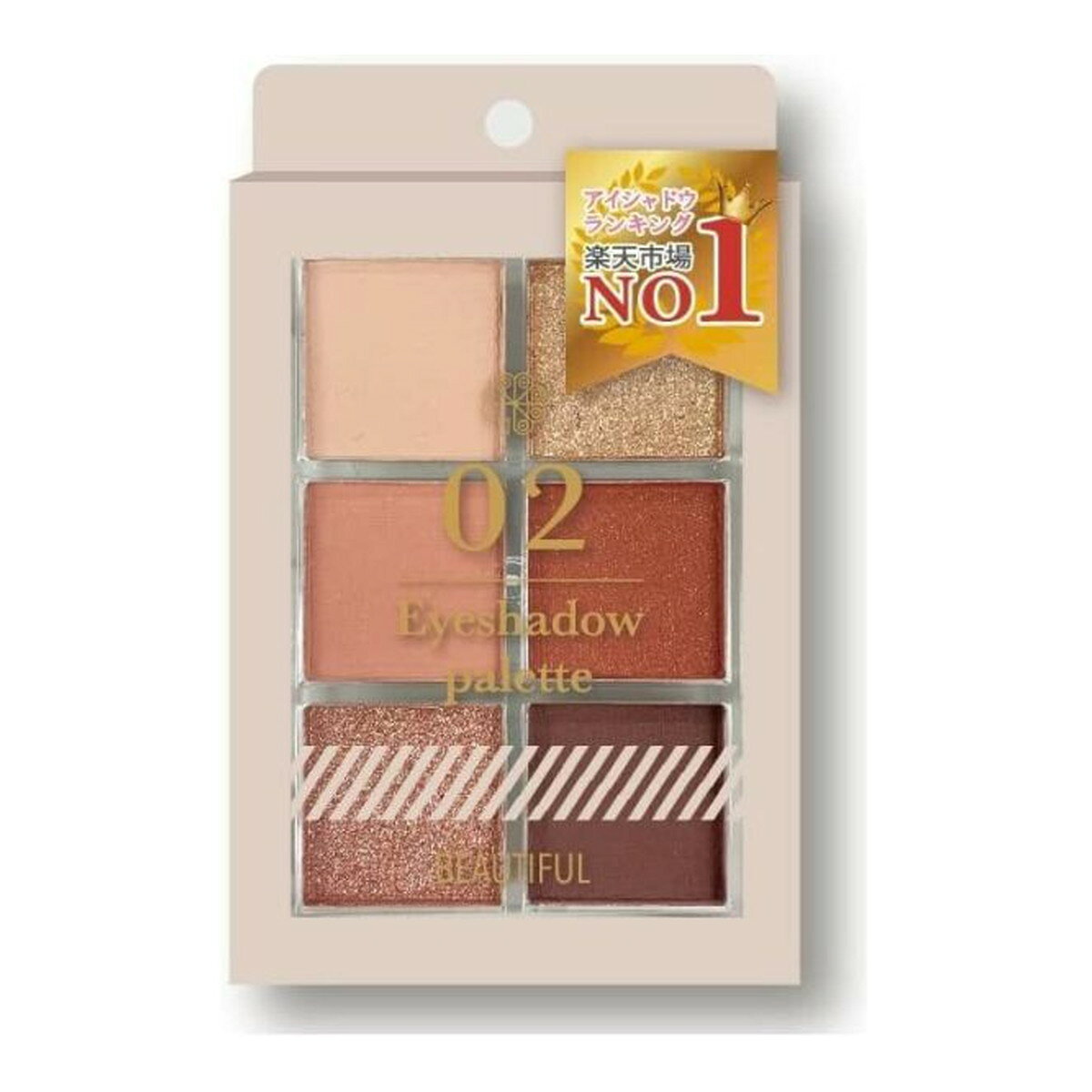 【送料お得・まとめ買い×11個セット】ピコモンテ BEAUTIFUL ビューティフル DE 6色 アイシャドウパレット 02 大人ピンク