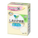 【送料お得・まとめ買い×9個セット】花王 ロリエ しあわせ素肌 ボリュームパック 超スリム 多い昼用 22.5cm 羽つき 36コ入 生理用ナプキン