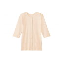 【送料お得・まとめ買い×3個セット】グンゼ 婦人用 7分袖 ワンタッチインナー カームベージュ LL 介護用肌着 前開き