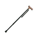 【送料お得・まとめ買い×7個セット】インターリンクス アルミ軽量 伸縮ステッキ ベーシック 22mmタイプ 0401-BS2812 ブラック