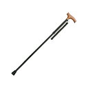 【送料お得・まとめ買い×2個セット】インターリンクス アルミ軽量 折りたたみステッキ スリム 19mmタイプ 0401-SO5812 ブラック