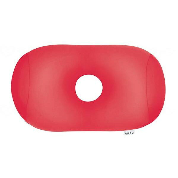 【送料お得・まとめ買い×3個セット】MOGU 体にフィットする 穴あき枕 赤