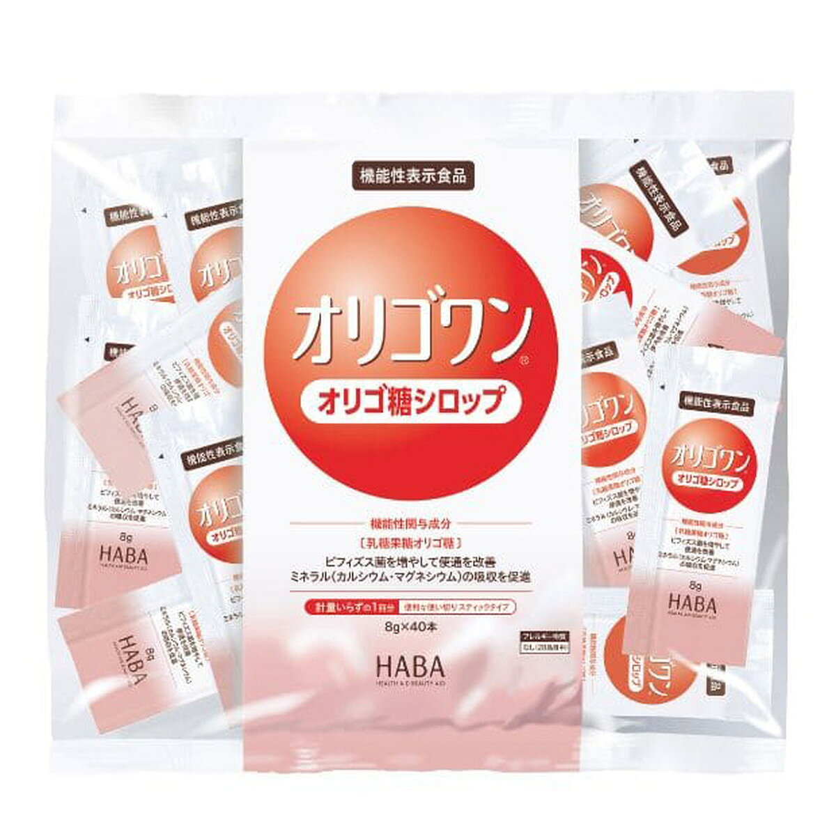 【送料お得・まとめ買い×11個セット】ハーバー研究所 オリゴワン オリゴ糖シロップ スティック 40本入 kaigo-10393276 ホームライフ パッケージ画像