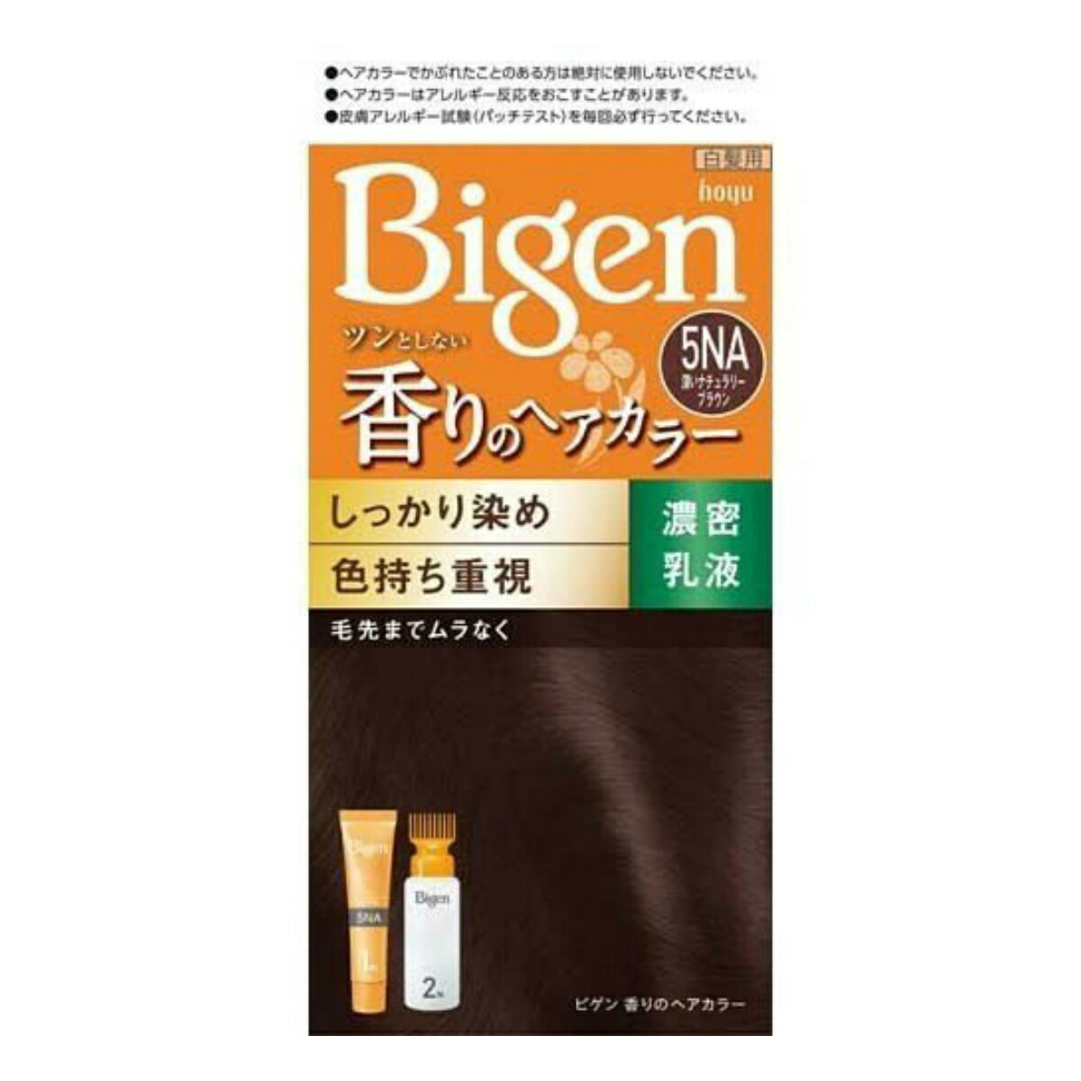 【あわせ買い2999円以上で送料お得】 ホーユー　ビゲン　香りのヘアカラー　乳液　5NA　深いナチュラリーブラウン (4987205052453)