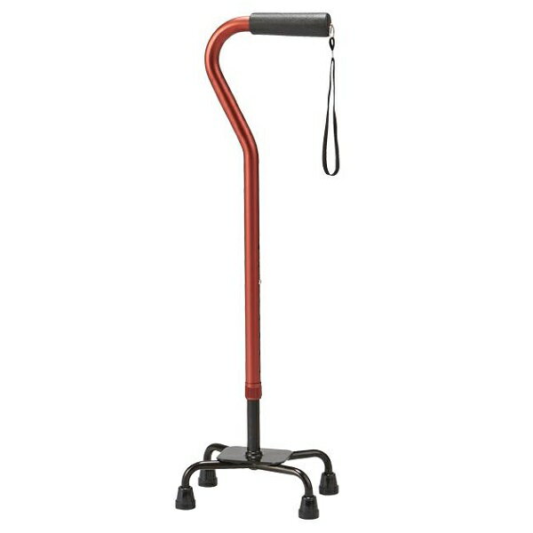 マキテック　アルミ製4点杖　AQ-11RE　レッド　非課税