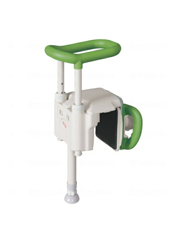 【アロン化成】ユニットバス対応浴槽手すり　UST-130UBショート　536-642　グリーン