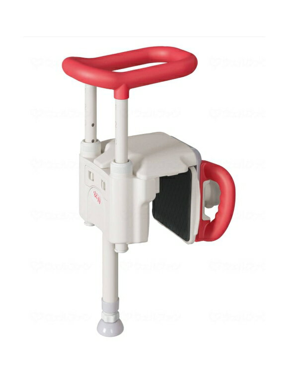 【アロン化成】ユニットバス対応浴槽手すり　UST-130UBショート　536-640　レッド