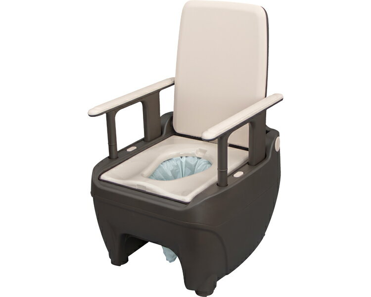 日本セイフティー ポータブルトイレ ラップポン・オーブ 自動ラップ（S）　普通便座/やわらか便座/暖房便座　排泄介助　介護用トイレ　樹脂製　自動ラップ式ポータブルトイレ