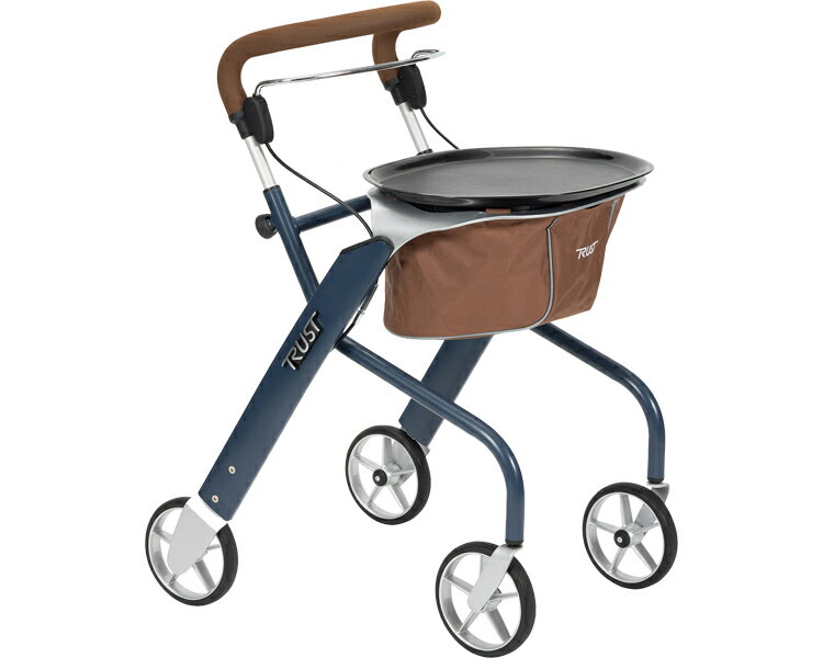 竹虎 室内専用歩行車 レッツドリームミニ 117572 ブルー 介護用品 歩行補助