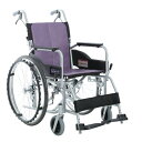 【カワムラサイクル】座幅42cm ノーパンクタイヤ仕様車いす 自走用(中床) SY22-42SB 色:フジレザー(No.112) STAYER メーカー直送 非課税