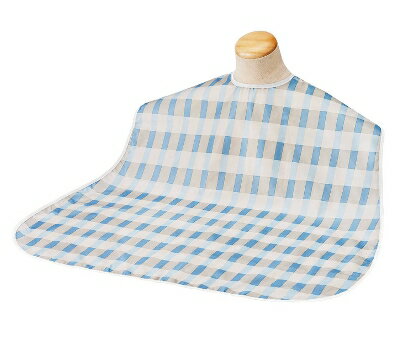 ソフラピレンエプロン ボーダーチェック / 102302 ブルー 【クリックポスト発送(ポスト投函・指定日配達不可)で送料無料】