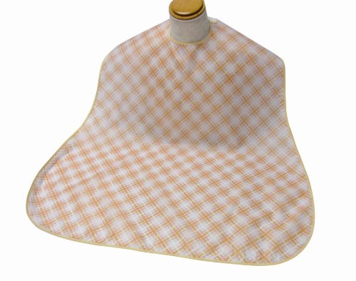 【メール便対象品】全国送料無料 エコノミー食事用エプロン オレンジ/グリーン/ピンク/ブルー/水玉オレンジ/水玉グリーン/水玉ブルー