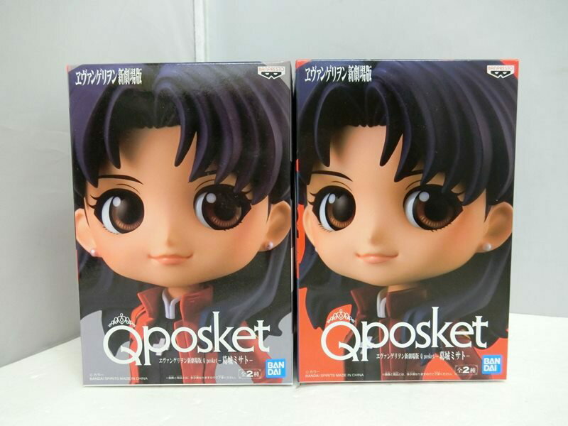 【中古】【未開封品】ヱヴァンゲリヲン新劇場版 Qposket - 葛城ミサト - フィギュア 2種セット BANDAISPIRITS Qposket エヴァンゲリオン【出雲店】