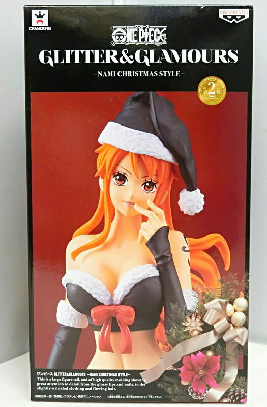 【中古】【未開封品】ワンピース GLITTER＆GLAMOURS NAMI CHRISTMAS STYLE ナミ フィギュア Bカラー(ブラック) BANPRESTO クリスマス/サンタ【出雲店】のサムネイル