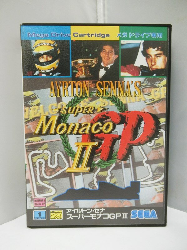 【中古】メガドライブ MD ソフト アイルトン・セナ スーパーモナコGPII SUPER Monaco2 ドライブゲーム SEGA/セガ【出雲店】